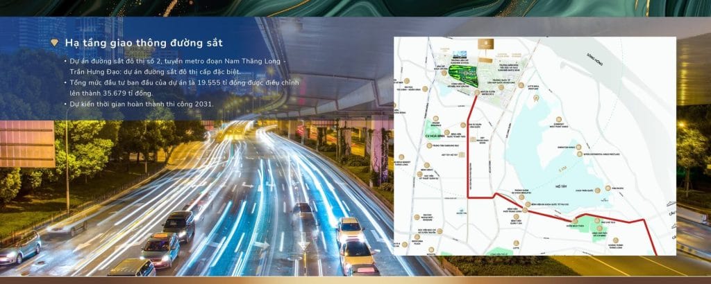 Quy hoạch tuyến đường sắt đô thị số 2, tuyến Metro đoạn Nam Thăng Long - Trần Hưng Đạo
